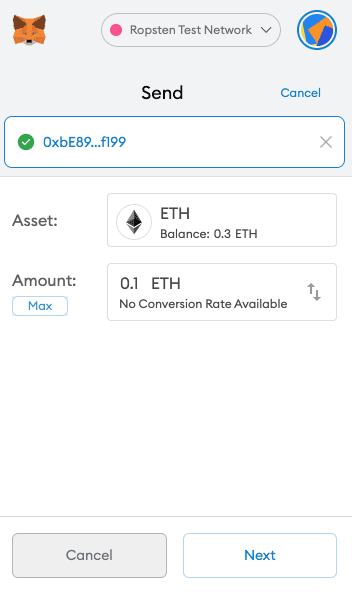 Ethereum Basics - MetaMask Send Transaction