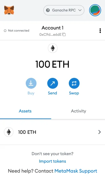 MetaMask - Ganache Fake Accounts Imported - Write And Deploy First Smart Contract On Ethereum With Solidity MetaMask - Ganache Fake Accounts Imported - Write And Deploy First Smart Contract On Ethereum With Solidity